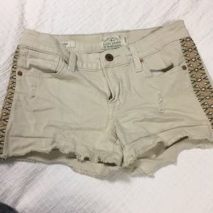 Lucky brand tan denim malibu shorts